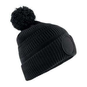 Beechfield Patch Beanie / Black